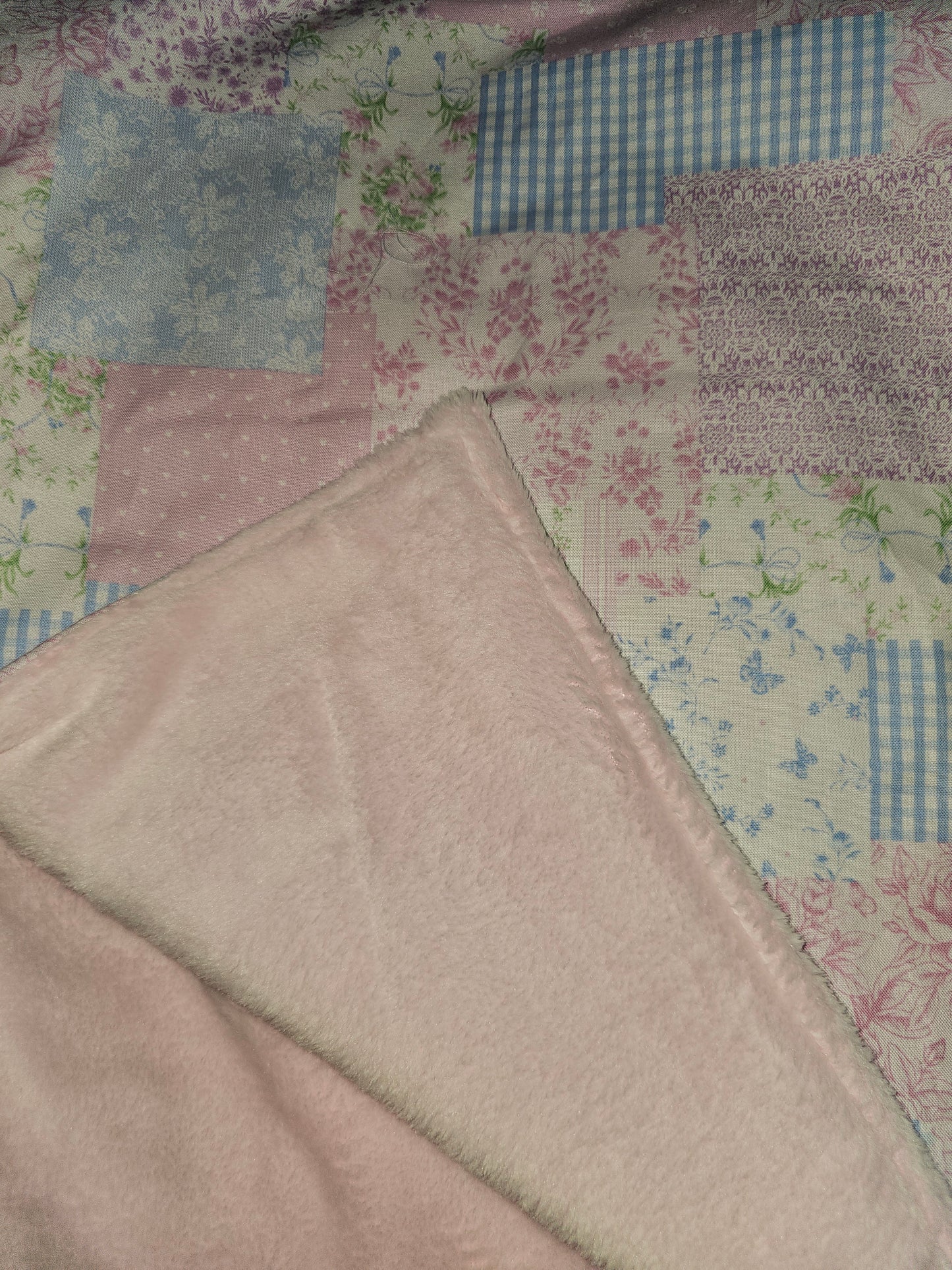 Girls Patch Minky Blanket