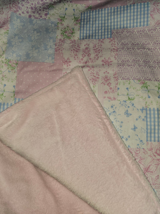 Girls Patch Minky Blanket