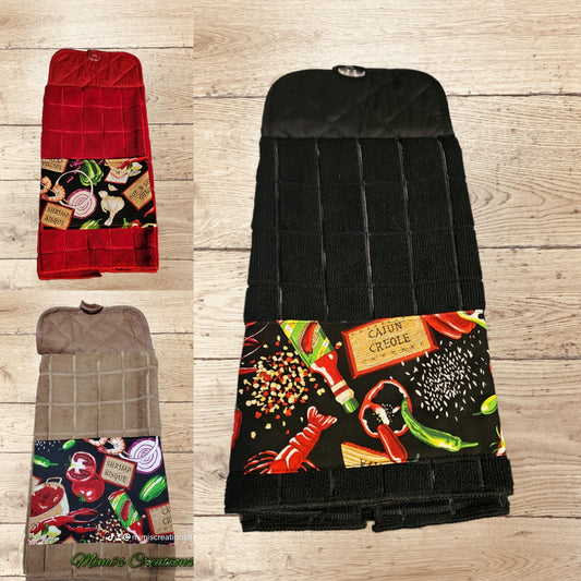 Cajun Creole Hanging Kitchen Towel