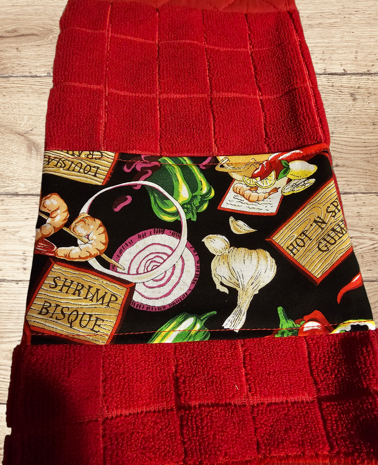 Cajun Creole Hanging Kitchen Towel
