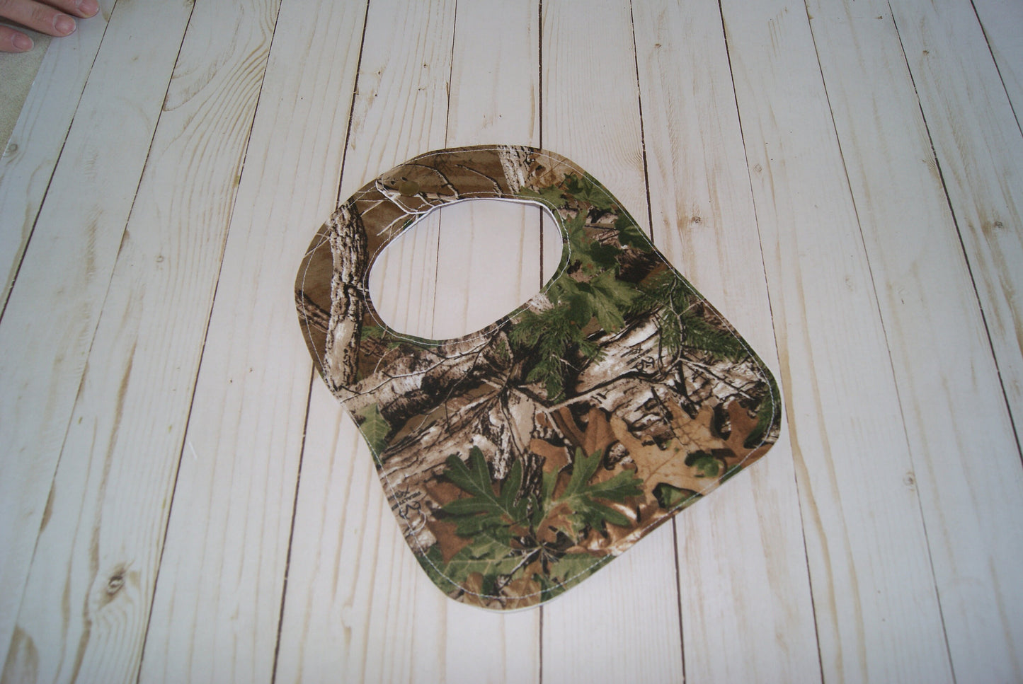 Camouflage Bib and Burp Cloth Set