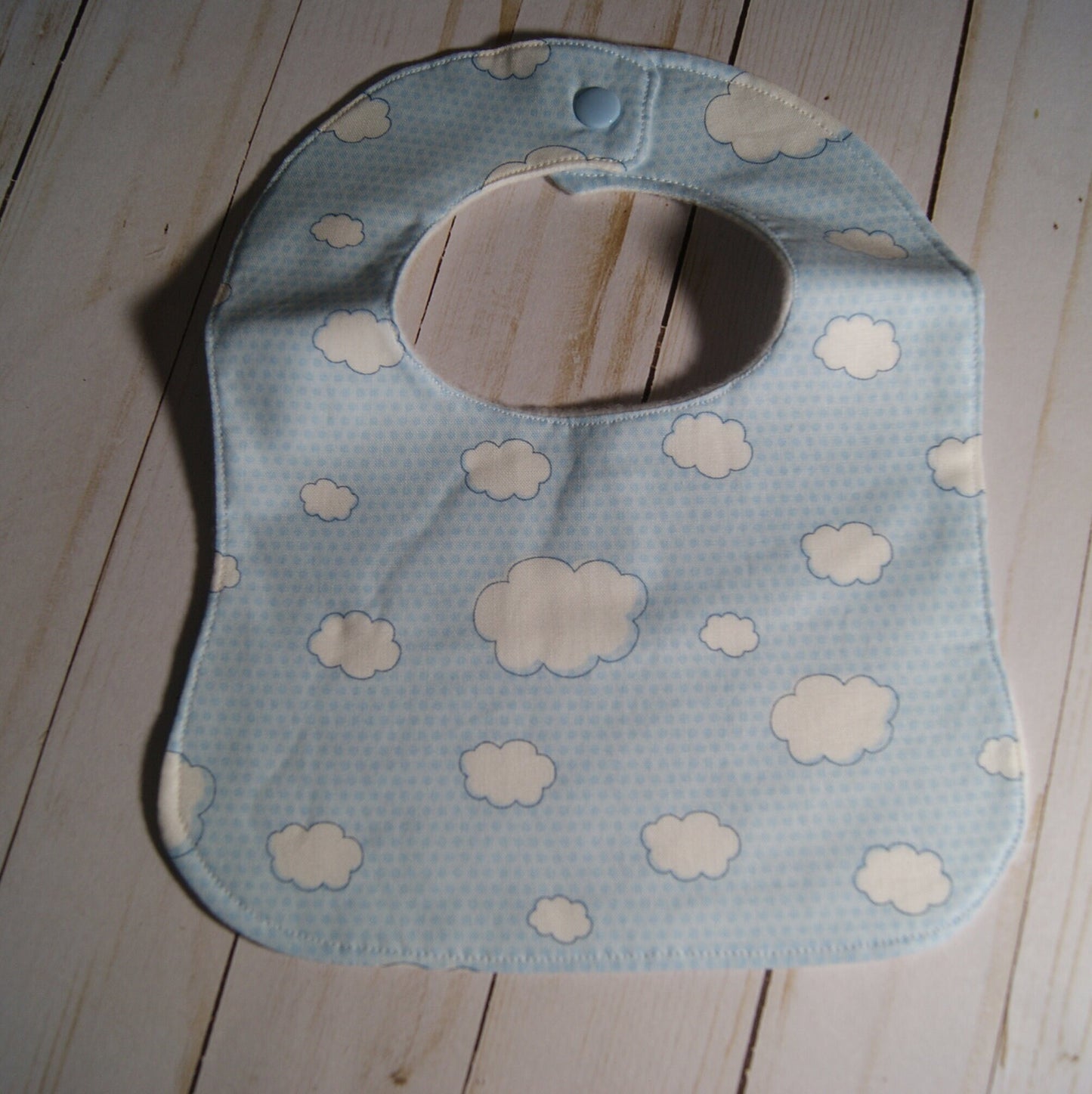 Blue Sky Bib and Burp Cloth