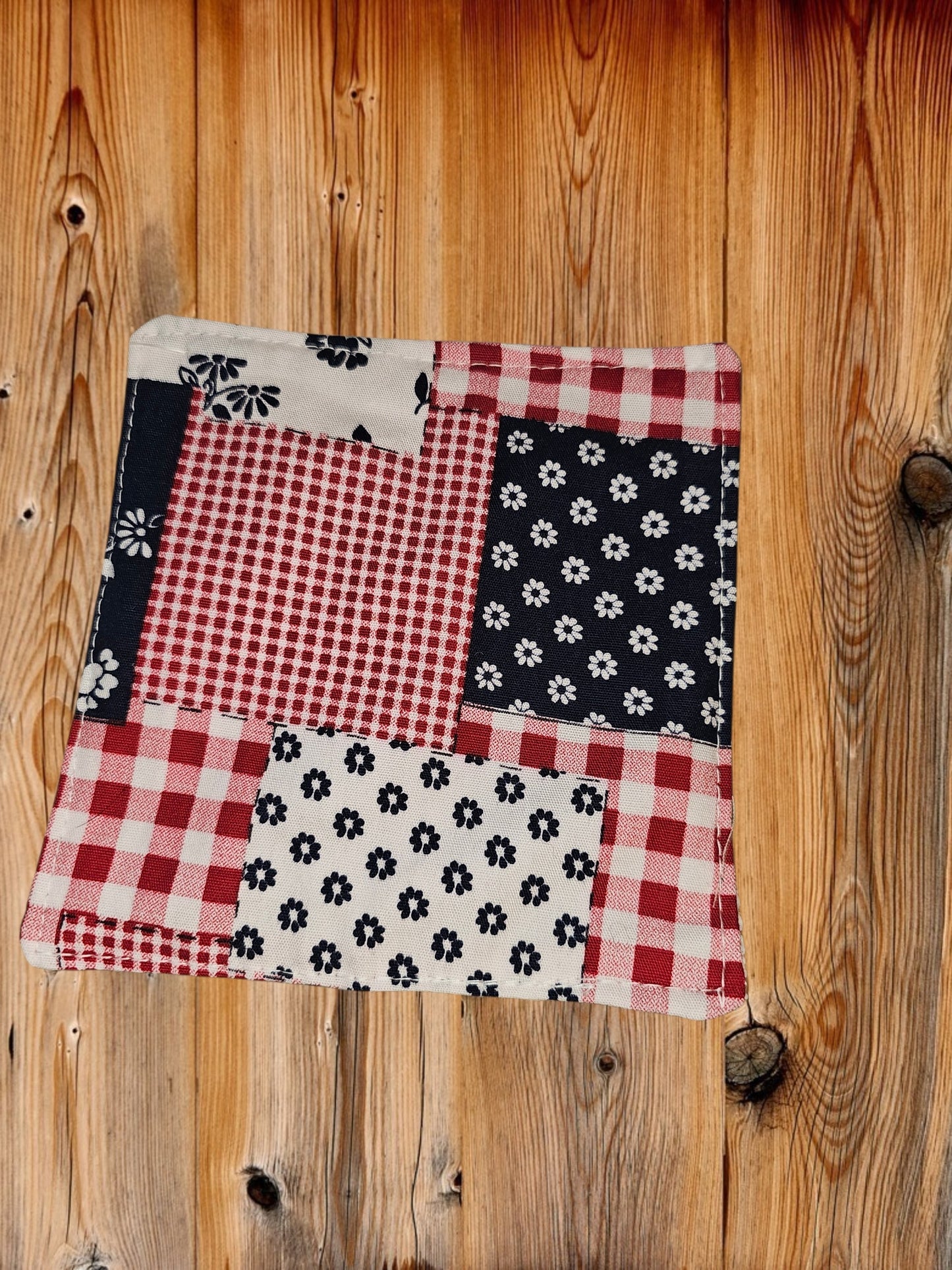 Red white and blue patch Jar Opener