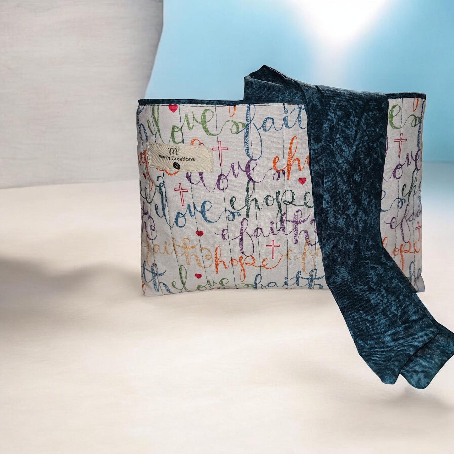 Faith, Hope, Love Bow Bible Sleeve
