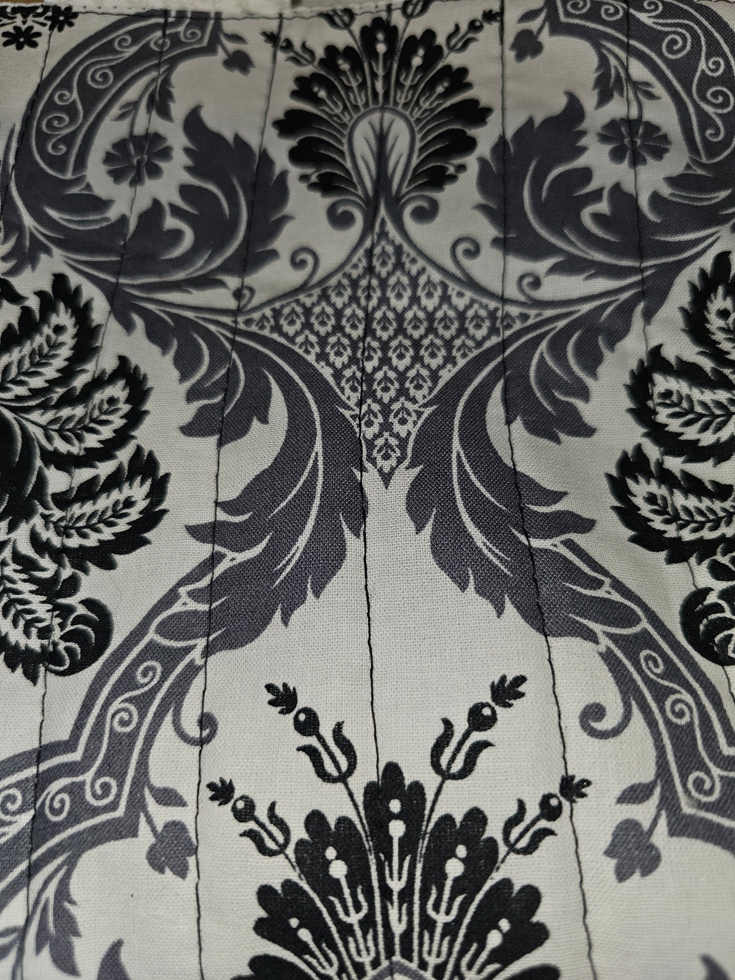 Black and Gray Damask Onyx Print Book/Bible Sleeve