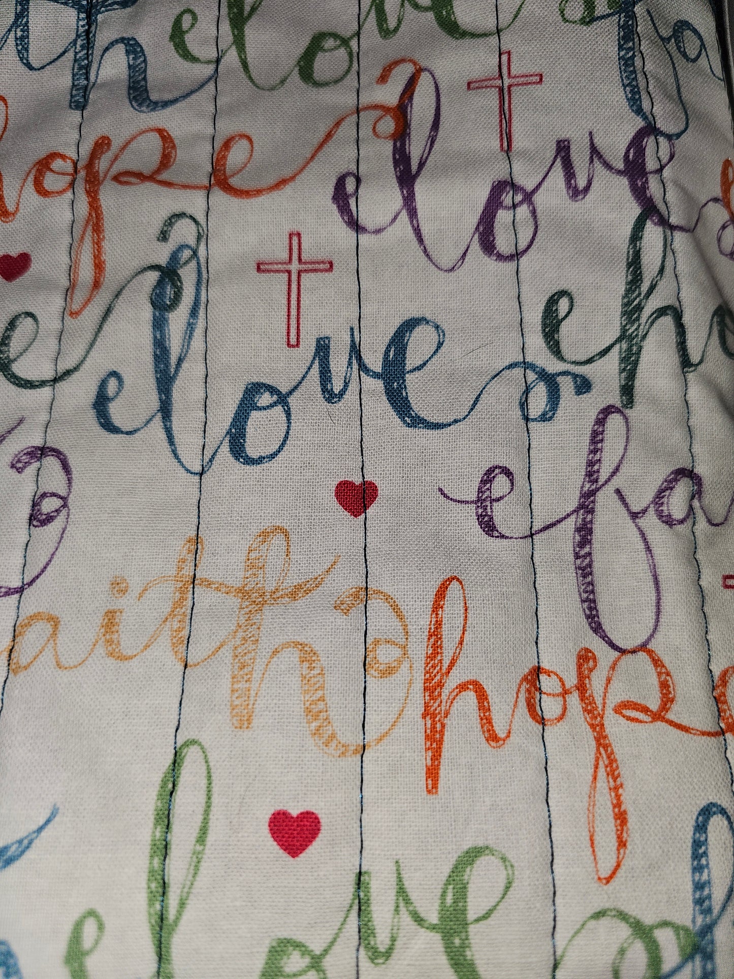 Faith, Hope, Love Bow Bible Sleeve