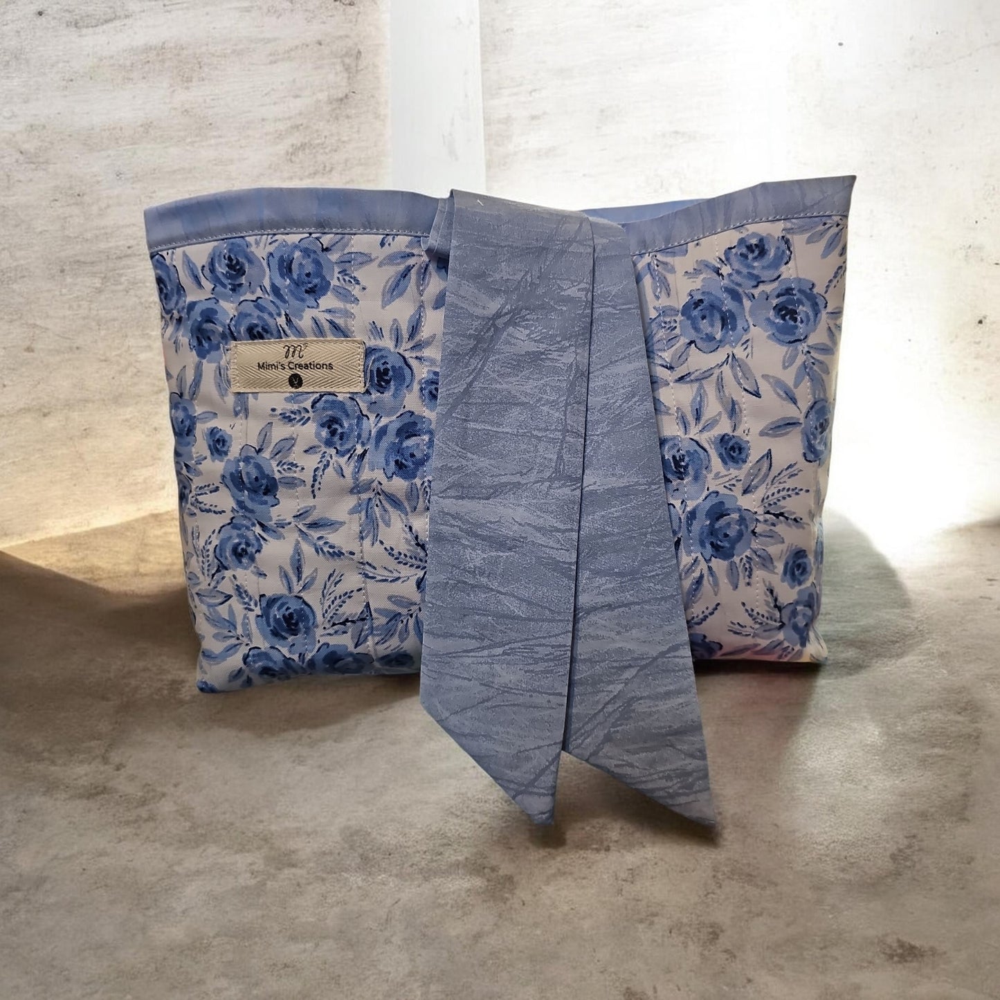 Blue Country Floral Book/Bible sleeve
